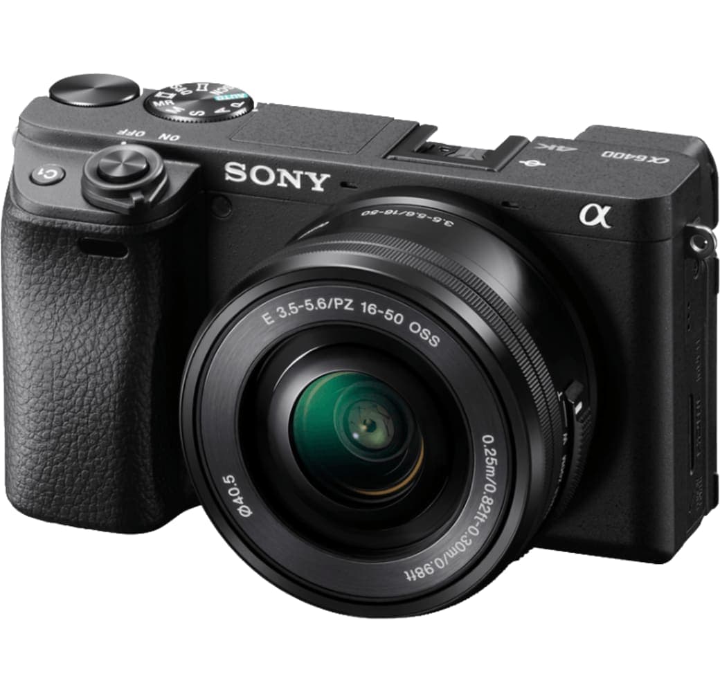Black Sony Alpha 6400 Camera Kit with E PZ 16-50 mm f/3.5-5.6 OSS Lens.1