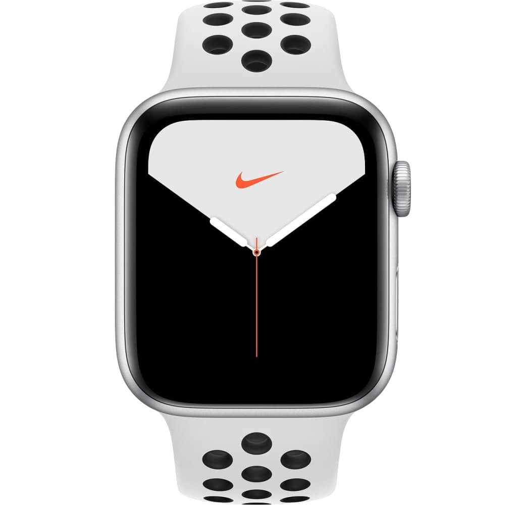 Reines Platin / Schwarz Apple Watch Nike Series 5 GPS, Aluminiumgehäuse, 40 mm.1