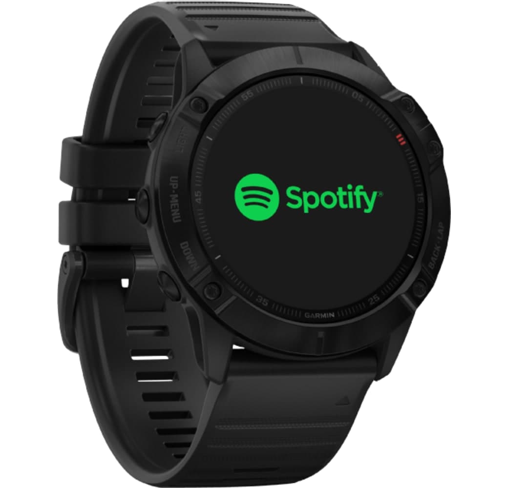 Black Garmin Fenix 6x Pro Smartwatch, Stainless Steel, 51mm.4