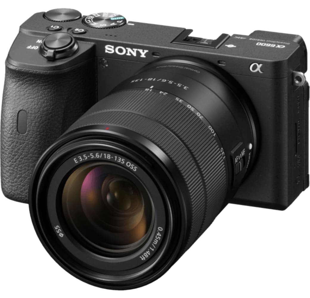 Black Sony Alpha 6600 Camera Kit with E 18-135mm F3.5-5.6 OSS Lens.1