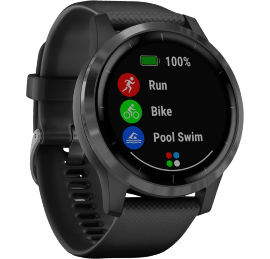 Schwarz Garmin Vivoactive 4 GPS-Sportuhr.2