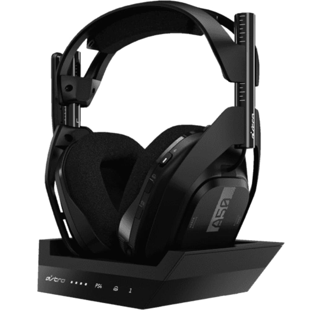 Black ASTRO Gaming A50 Wireless Headphones + Base Station, Gen 4.1