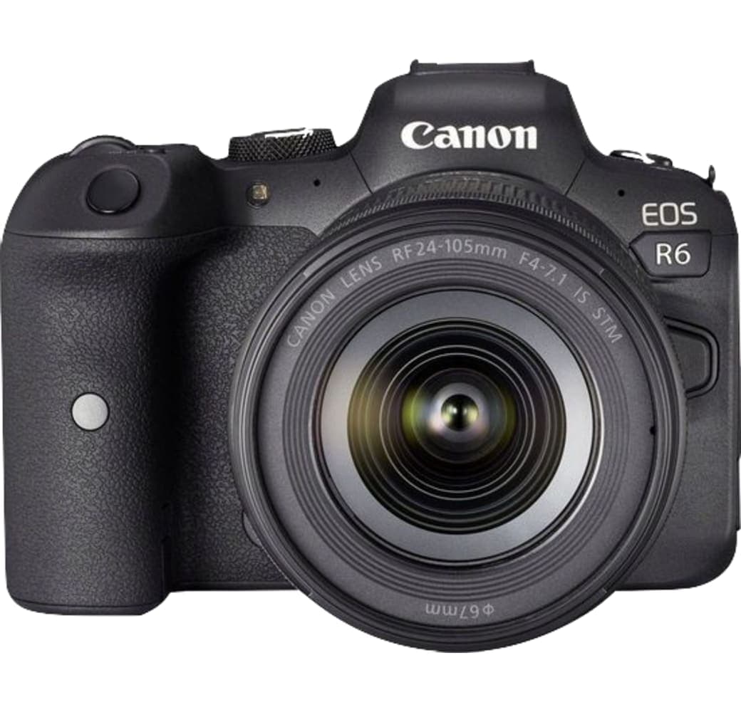 Schwarz Canon EOS R6 Systemkamera, mit Objektiv RF 24-105mm f/4-7.1 IS STM.2