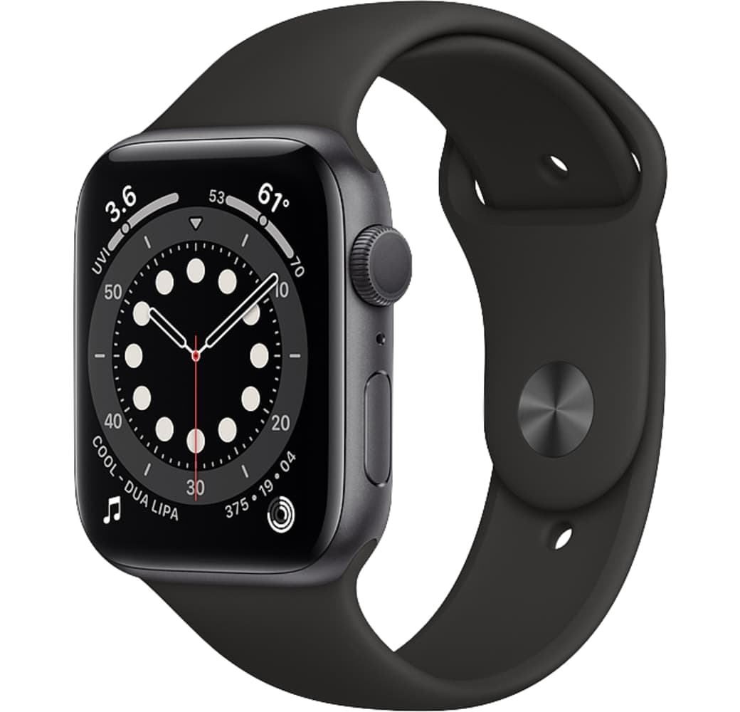 Black Apple Watch Series 6 GPS, Aluminium case, 44mm.1