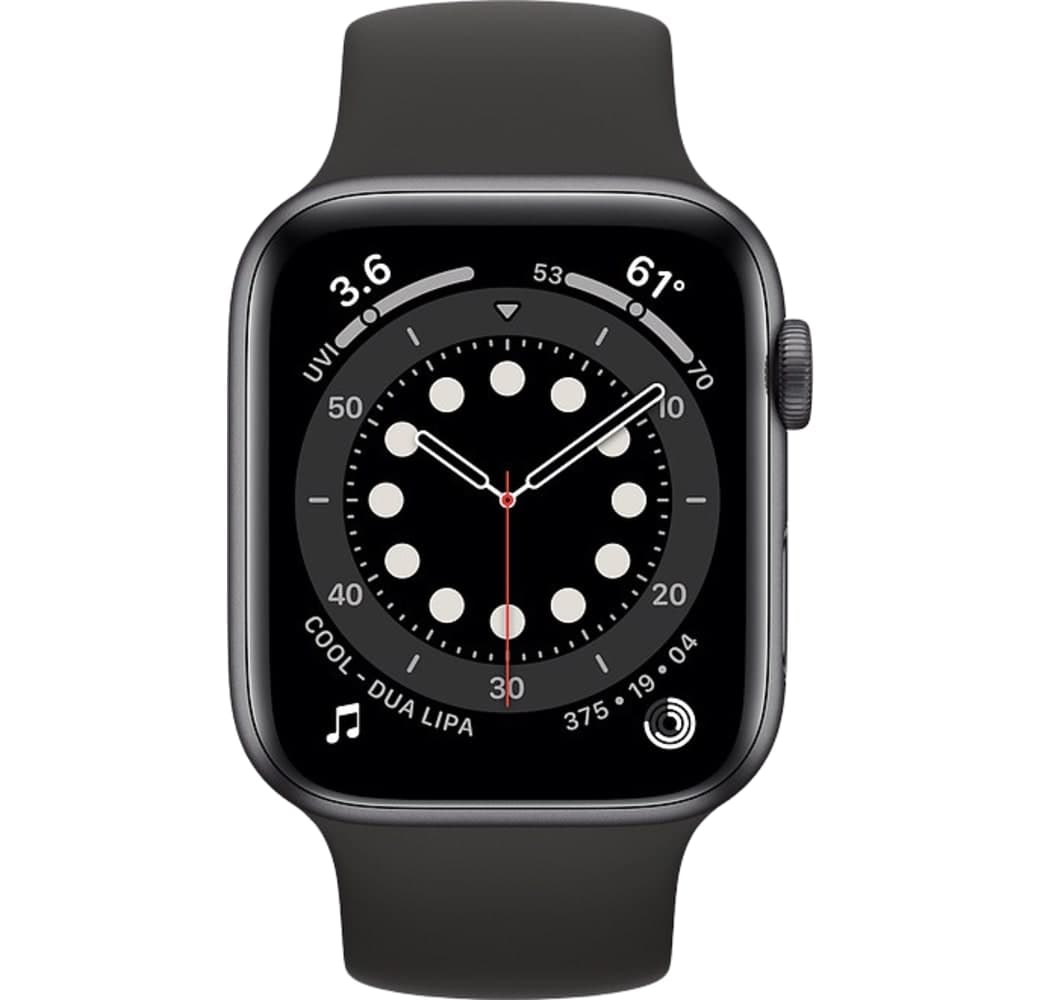 Schwarz Apple Watch Series 6 GPS, Aluminiumgehäuse, 40 mm.2