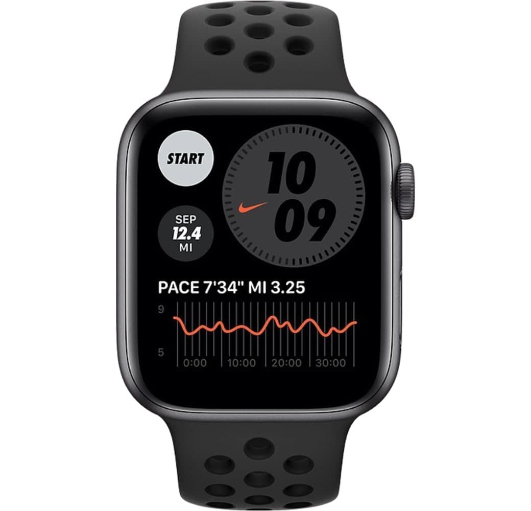 Anthrazit / schwarz Apple Watch Nike Series 6 GPS + Cellular, Aluminiumgehäuse, 40 mm.2