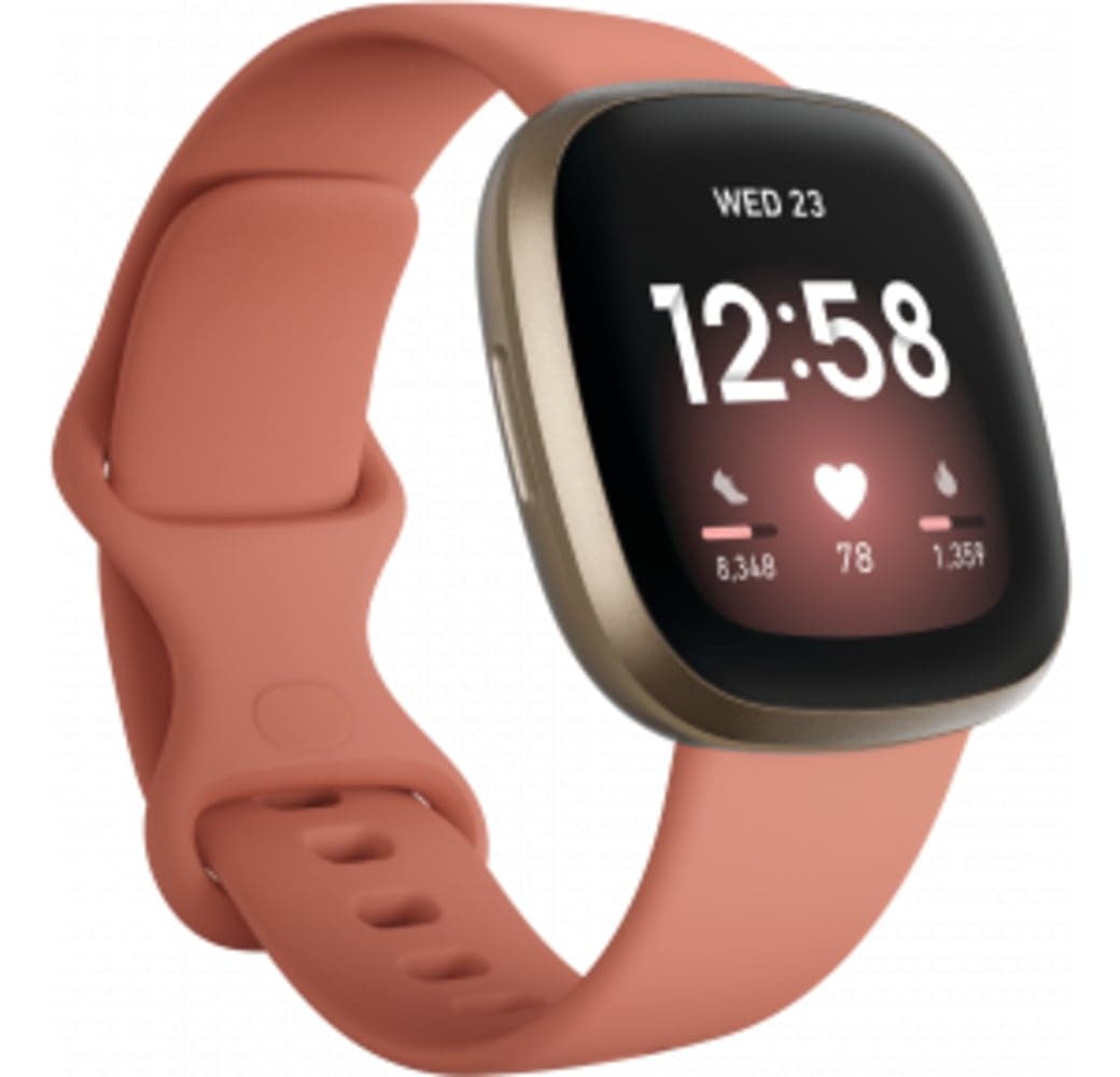 Ton und weiches Gold Fitbit Versa 3 Smartwatch, Aluminium, 41mm.1