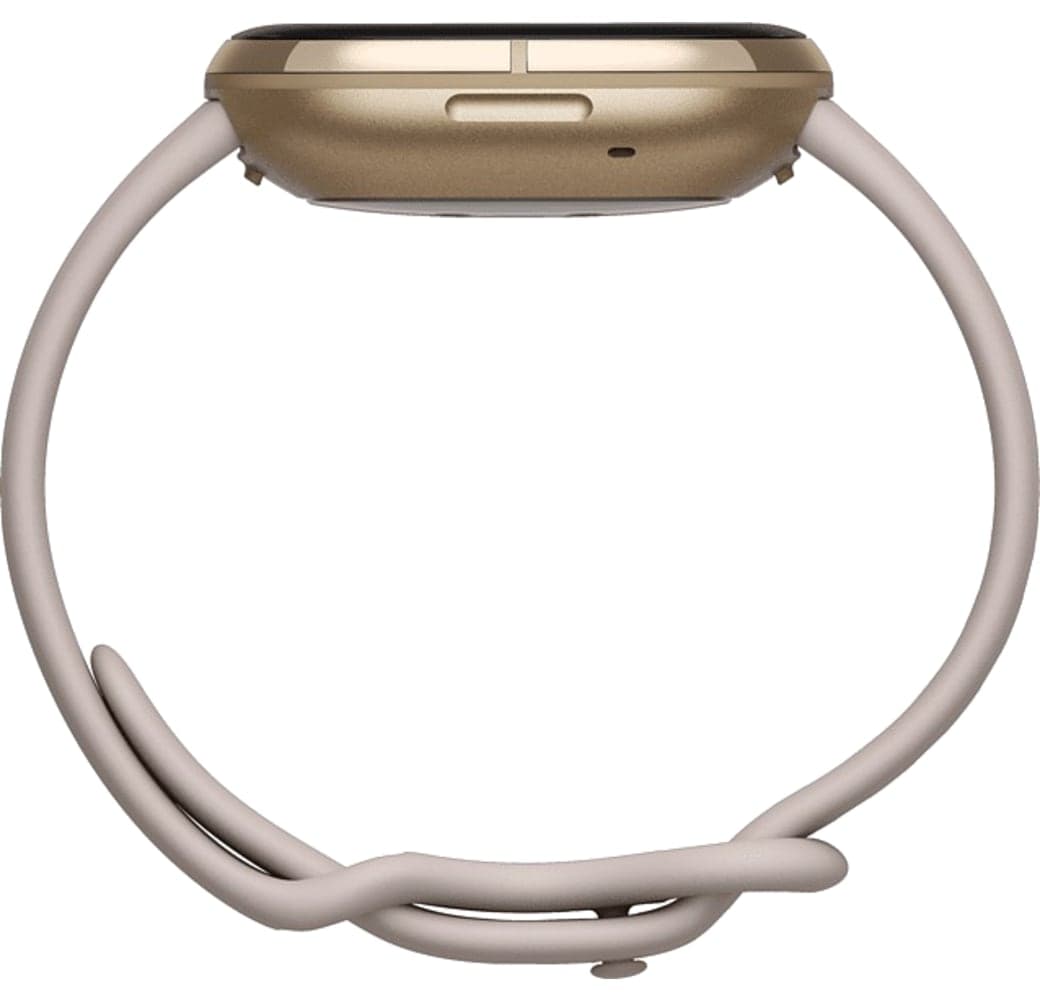 Mondweiß & Weiches Gold Fitbit Sense Smartwatch, Stainless steel case, 41mm.3