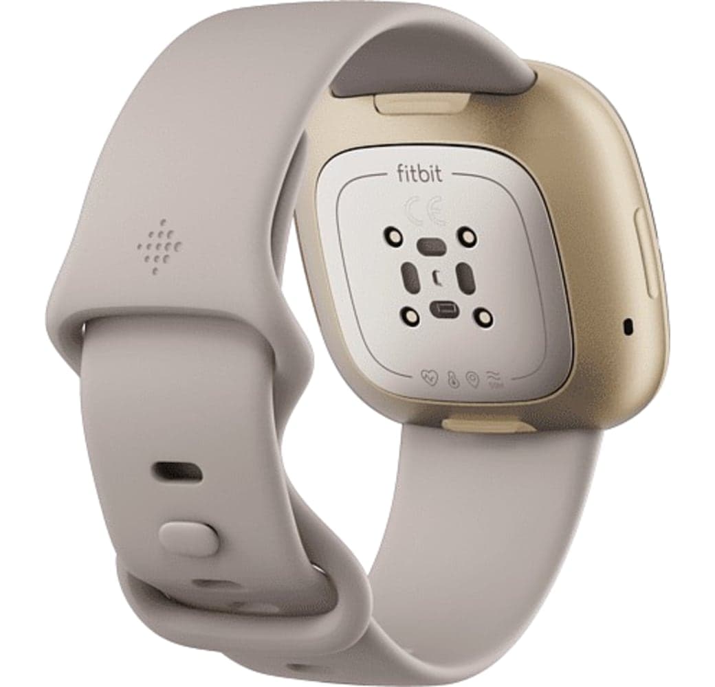 Mondweiß & Weiches Gold Fitbit Sense Smartwatch, Stainless steel case, 41mm.4