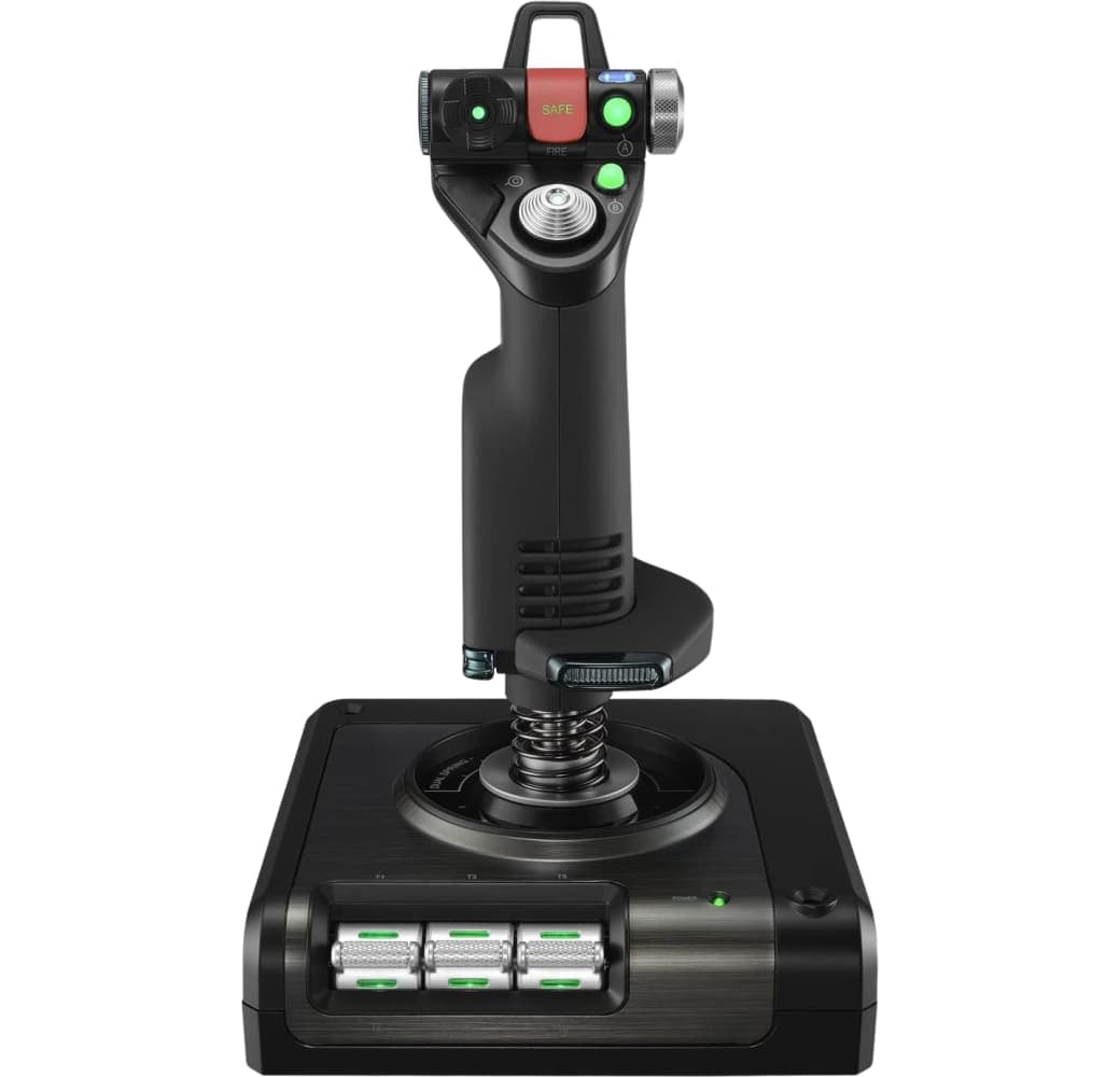 Black Logitech Saitek X52 PRO Flight Simulator Controller.2