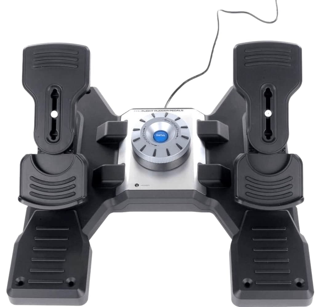 Black Logitech Saitek PRO Rudder pedals.1