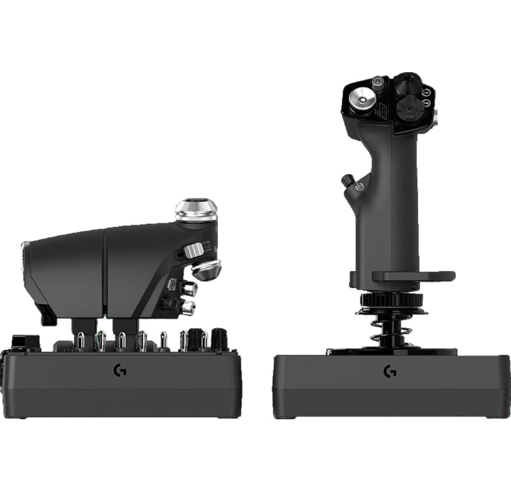 Black Logitech X56 HOTAS Flight Simulator Controller.2