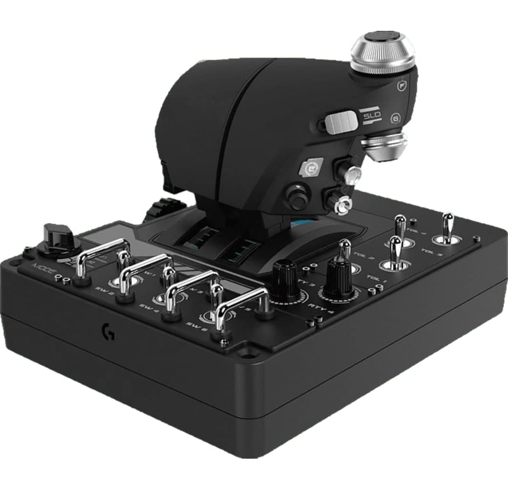 Black Logitech X56 HOTAS Flight Simulator Controller.3