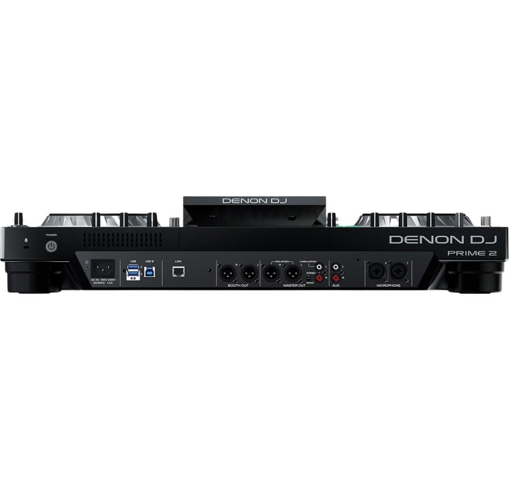 Black Denon Dj Prime 2 All in one DJ controller.4