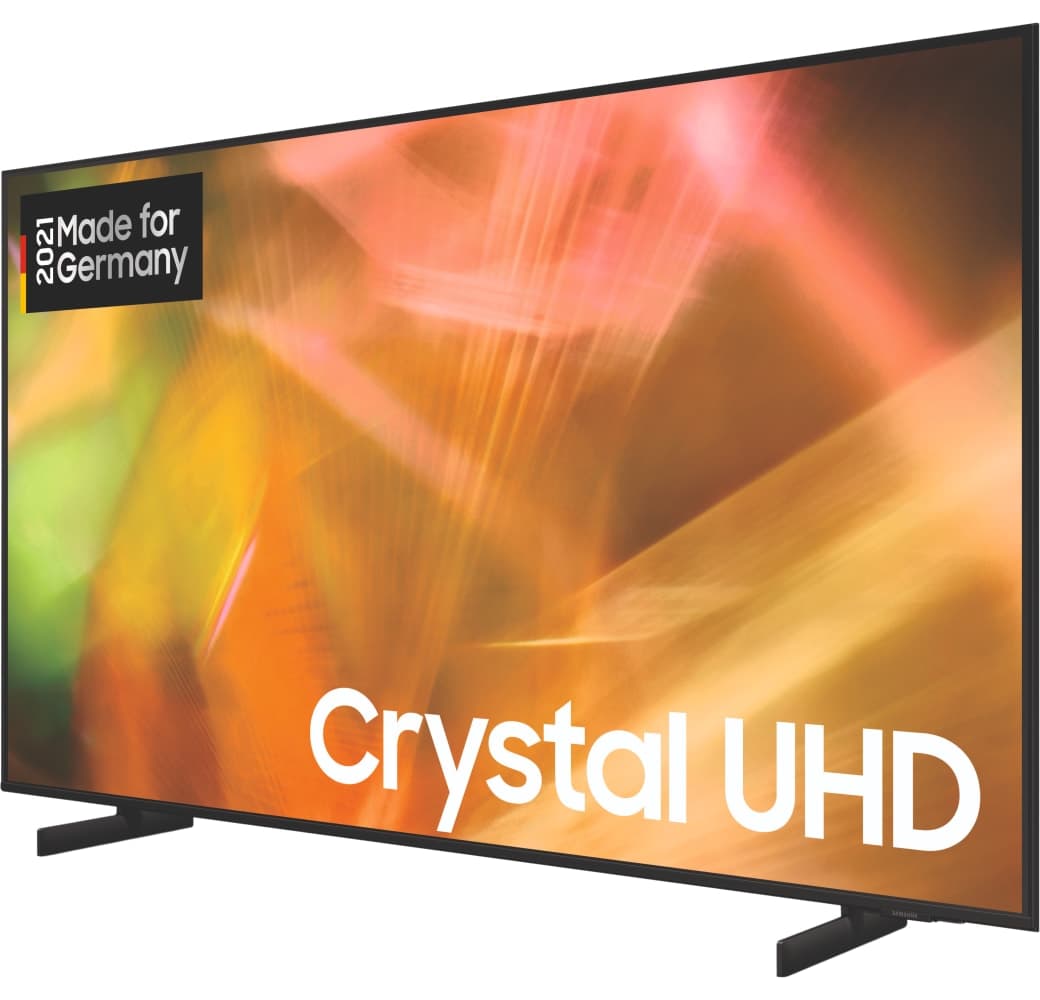 Black Samsung TV 75" GU75AU8079UXZG LED UHD 4K.3