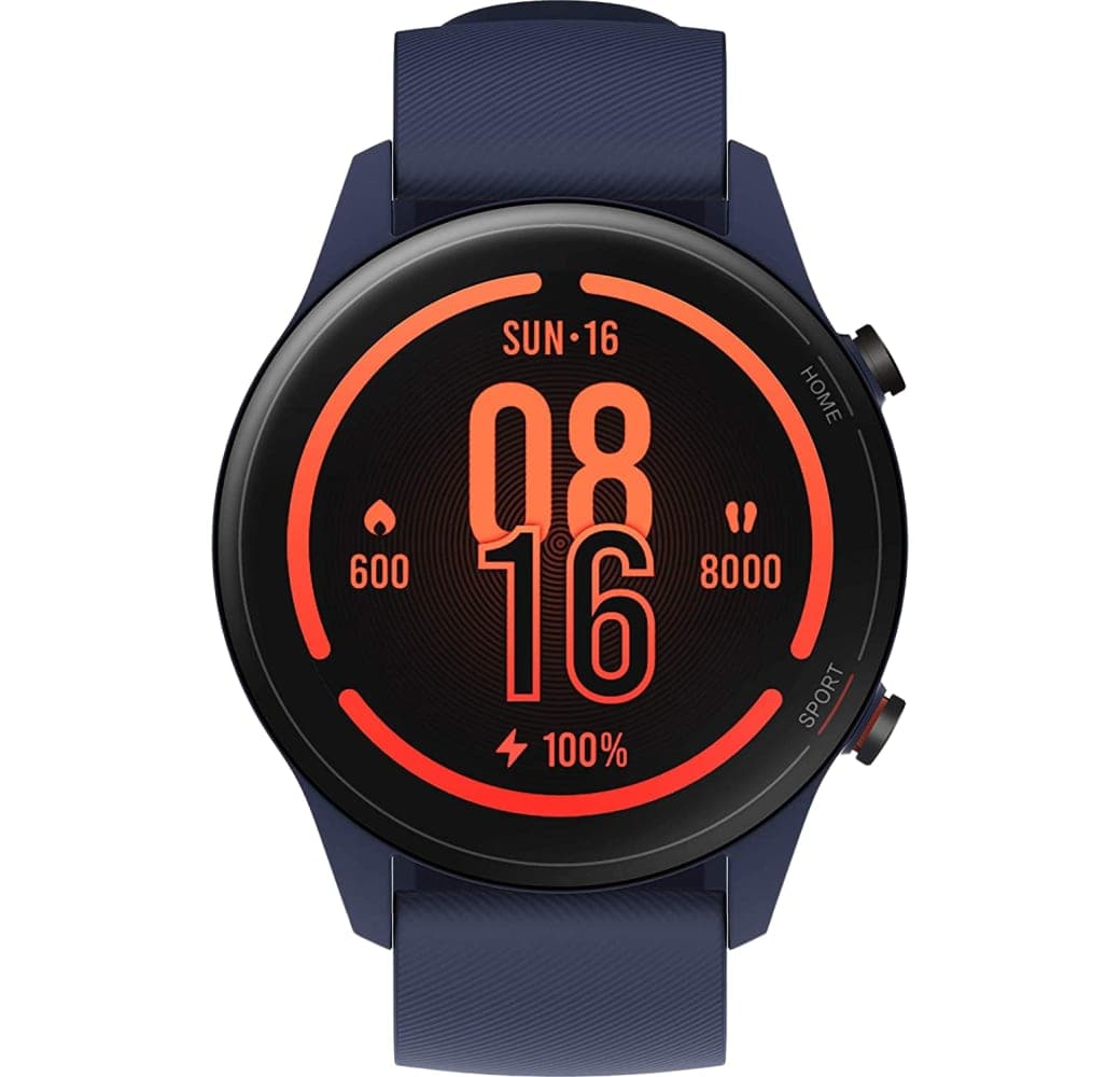 Navy Blue Xiaomi Mi Smartwatch, Glass fiber reinforced polycarbonate case, 46mm.2
