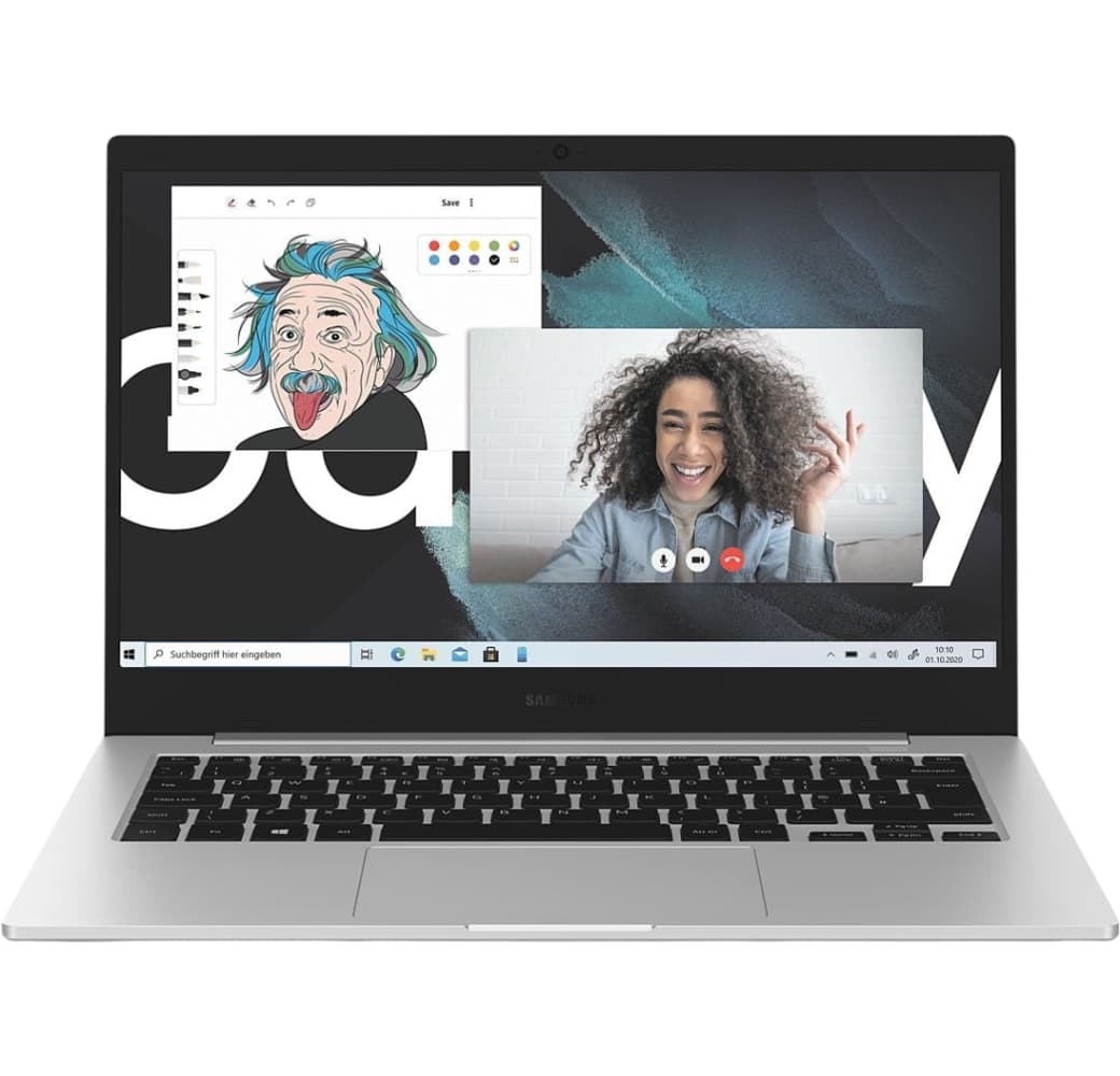 Mystic Silver Samsung Galaxy Book Go LTE Laptop - Qualcomm 7C - 4GB - 128GB eUFS - Qualcomm® Adreno 618.1