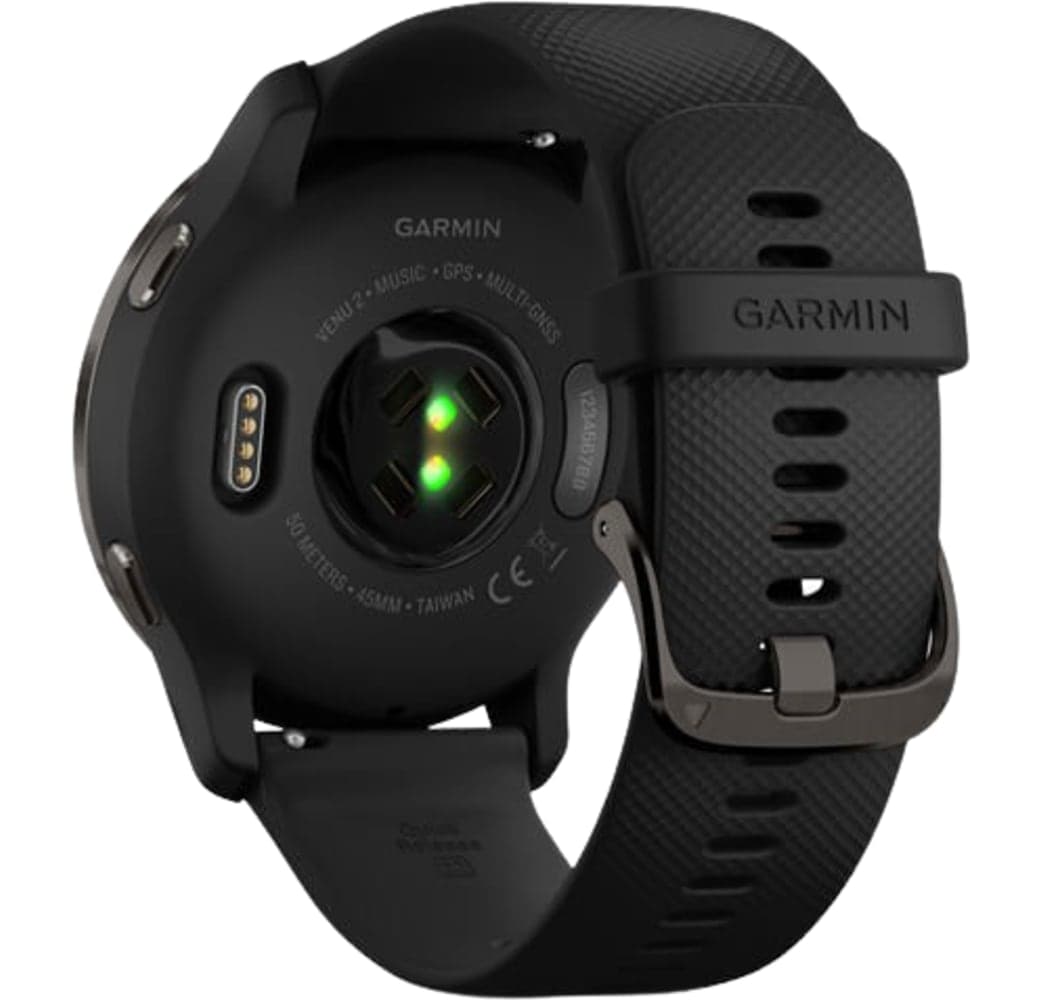 Black / Slate Gray Garmin Venu 2 Smartwatch, Fiber reinforced polymer case, 45mm.5