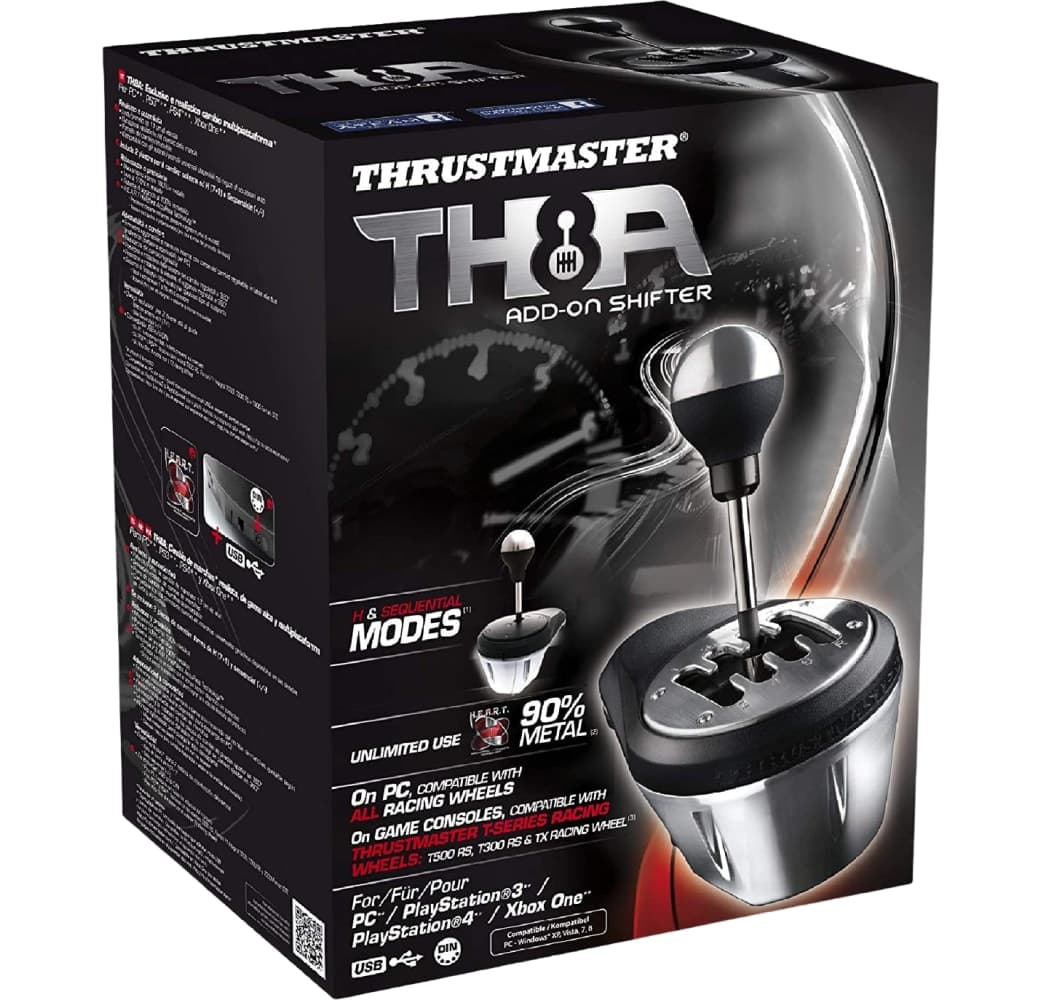 Black Thrustmaster TH8A Add-On Gear Shifter.4
