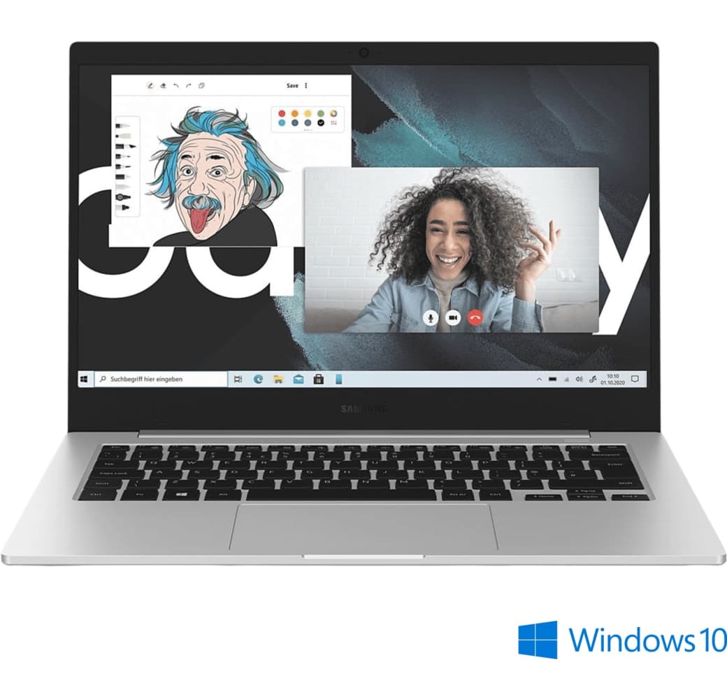 Mystic Silver Samsung Galaxy Book Go LTE Laptop - Qualcomm 7C - 4GB - 128GB eUFS - Qualcomm® Adreno 618.2