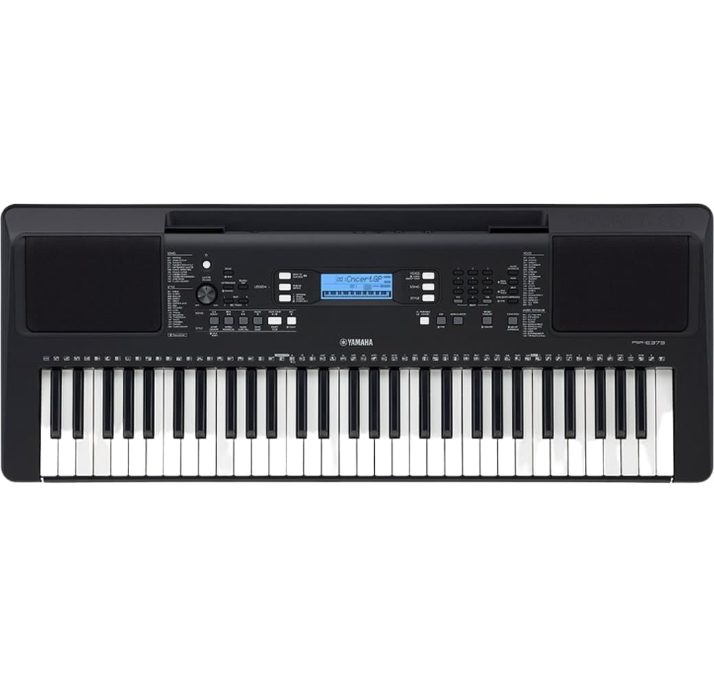 Black Yamaha PSR-E373 61-Key Portable Keyboard.1