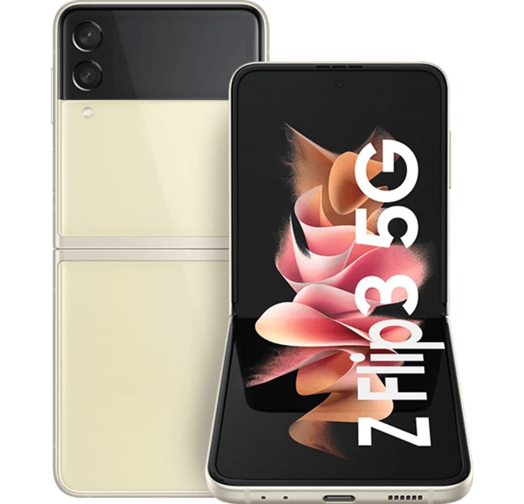 Cream Samsung Galaxy Z Flip 3 Smartphone - 128GB - Dual Sim.1