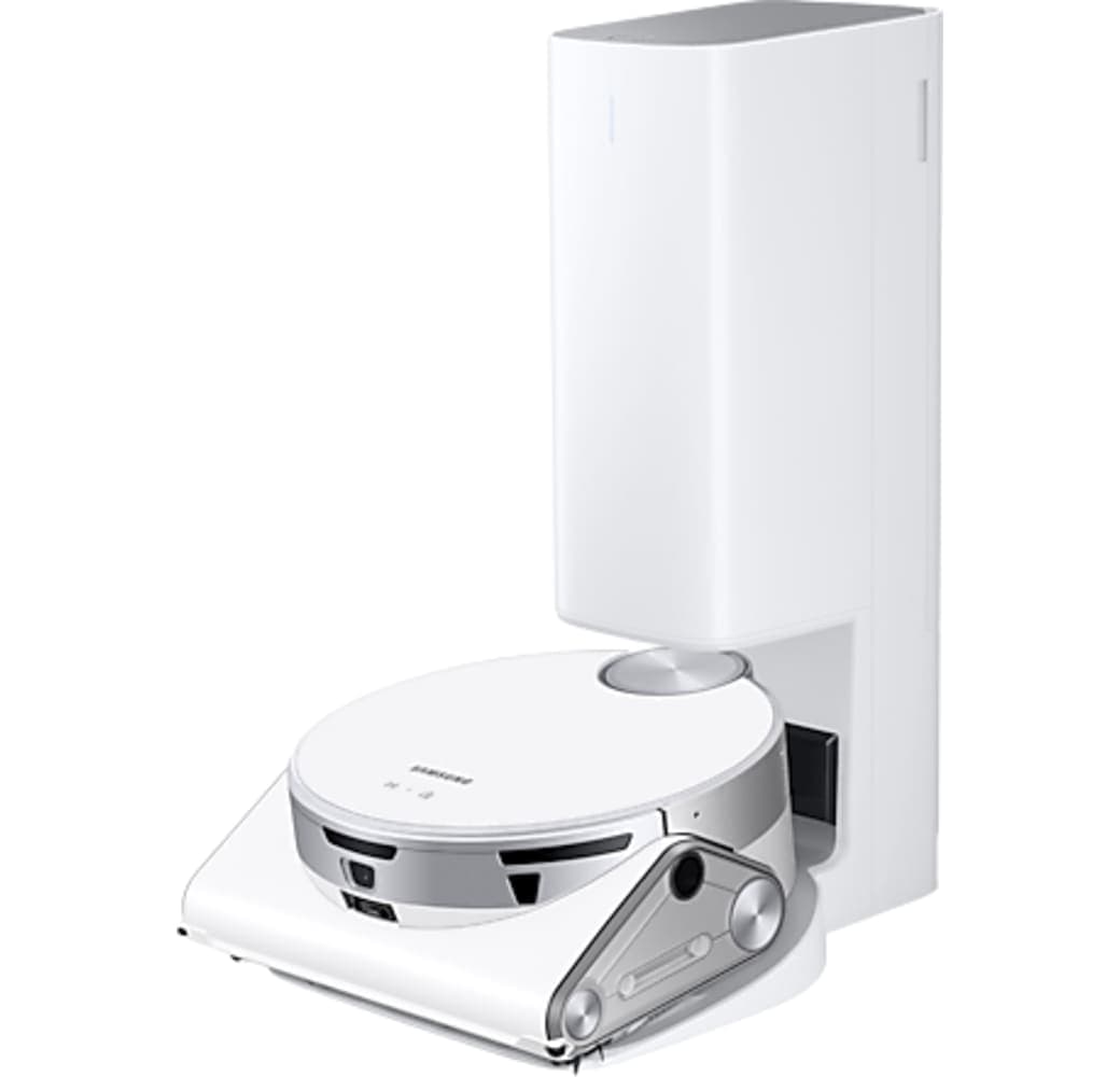 White Samsung JetBot AI+ Vacuum Cleaner Robot with Dirt Disposal Station.1