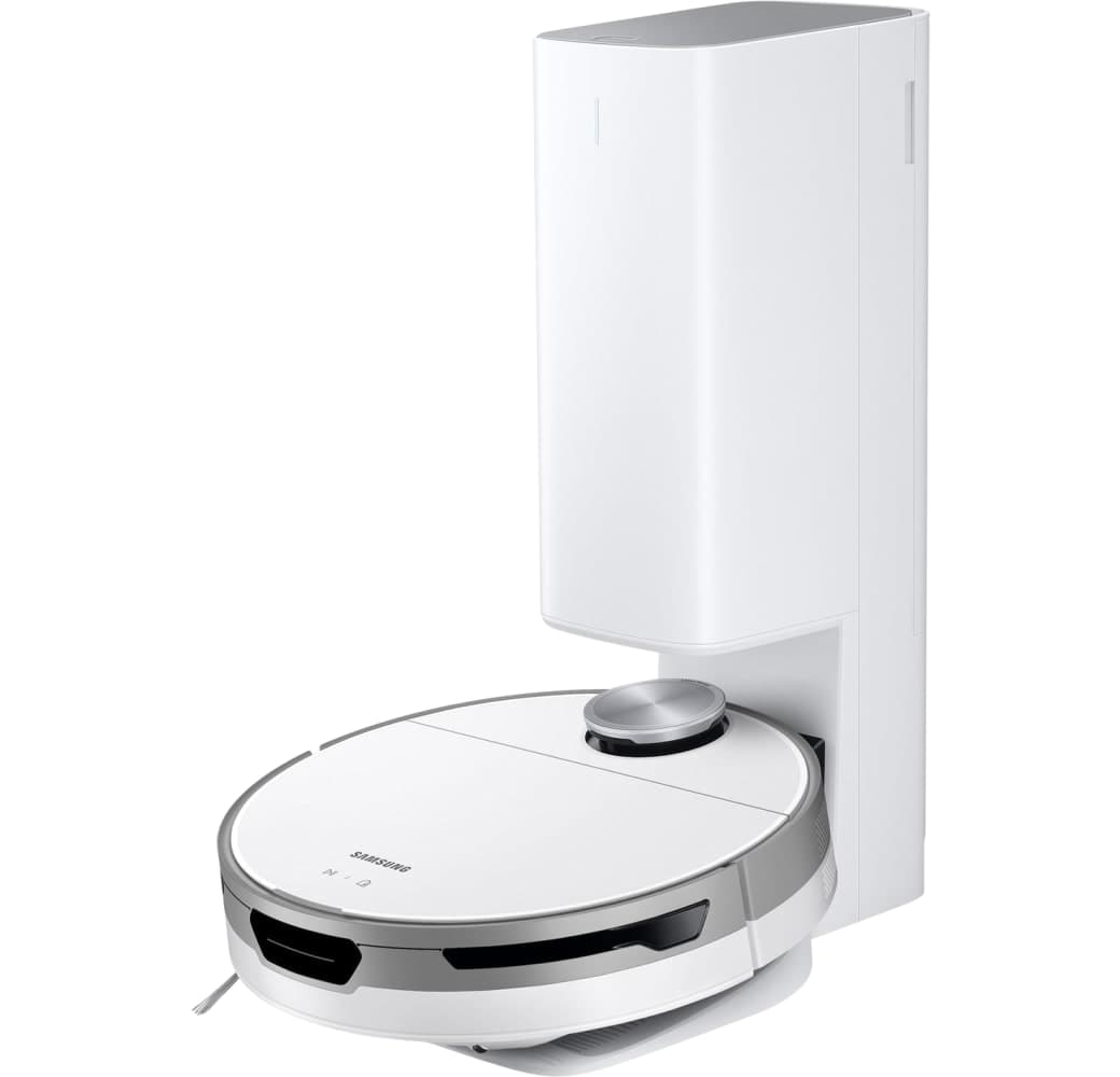 White Samsung JetBot 80+ Vacuum Cleaner Robot with Dirt Disposal Station.1