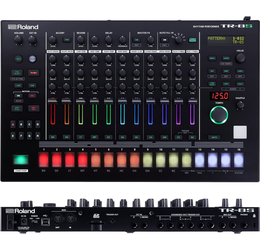 Schwarz Roland TR-8S Schlagzeugmaschine.6