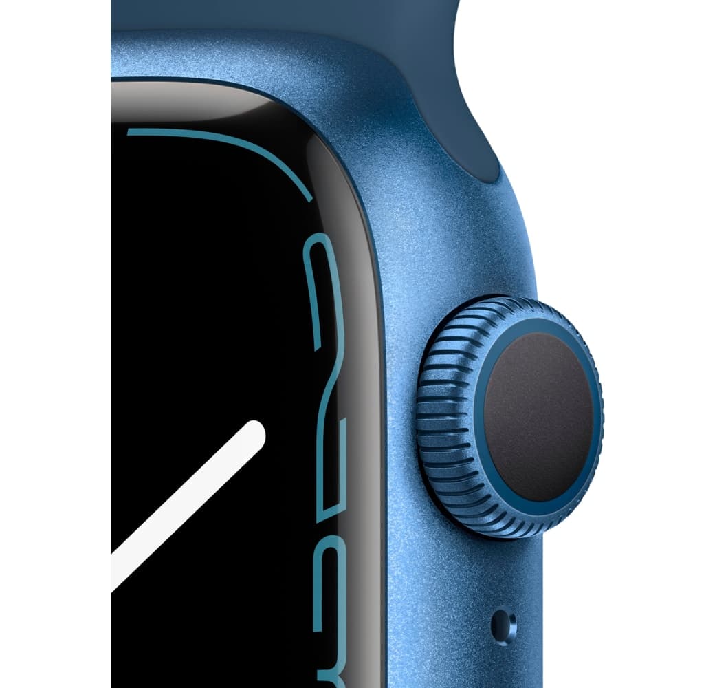 Blue Apple Watch Series 7 GPS + Cellular, Aluminium Case, 45mm.3