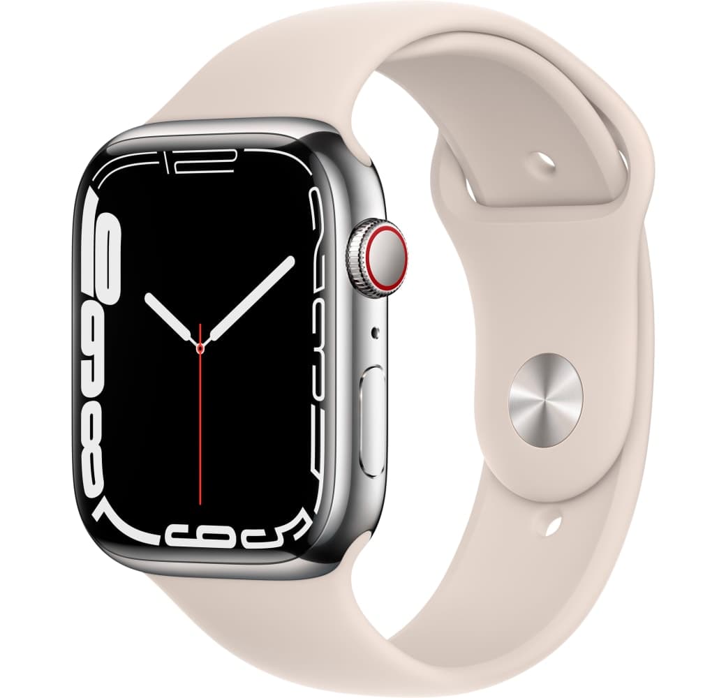 Silber Apple Watch Series 7 GPS + Cellular, Edelstahlgehäuse, 41 mm.1