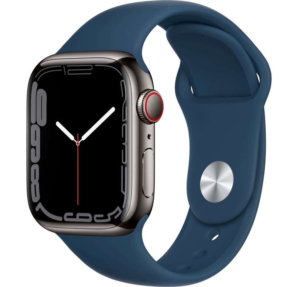 Graphit Apple Watch Series 7 GPS + Cellular, Edelstahlgehäuse, 41 mm.1