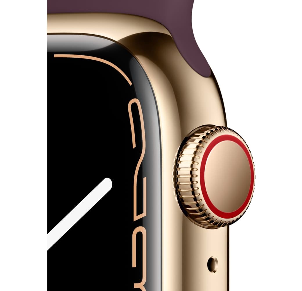 Gold Apple Watch Series 7 GPS + Cellular, Stainless Steel Case, 45mm.3