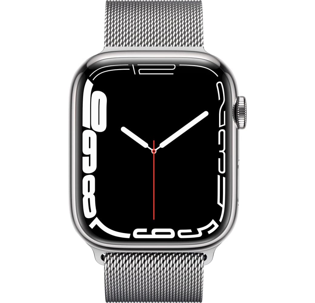 Silver Apple Watch Series 7 GPS + Cellular, Stainless Steel Case, 41mm.2
