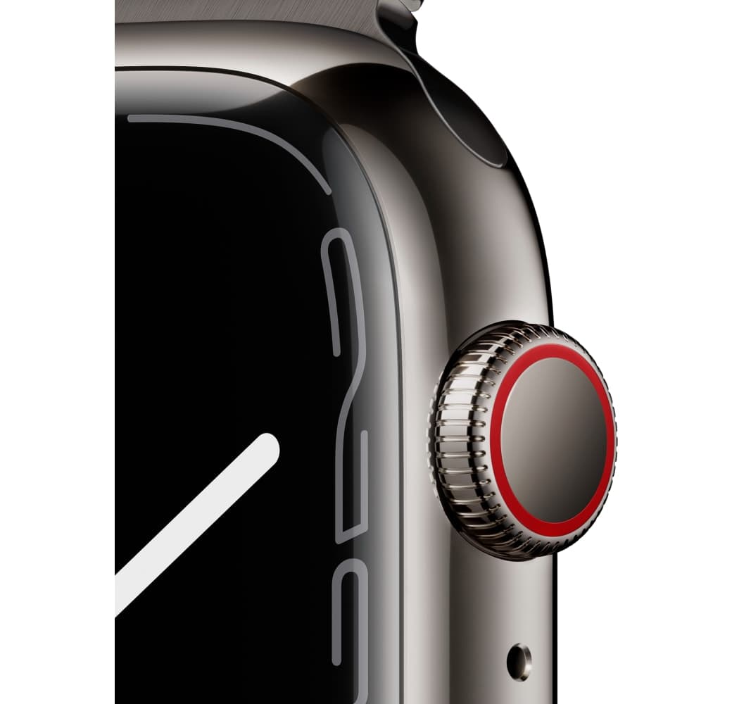 Graphite Apple Watch Series 7 GPS + Cellular, Stainless Steel Case, 41mm.3