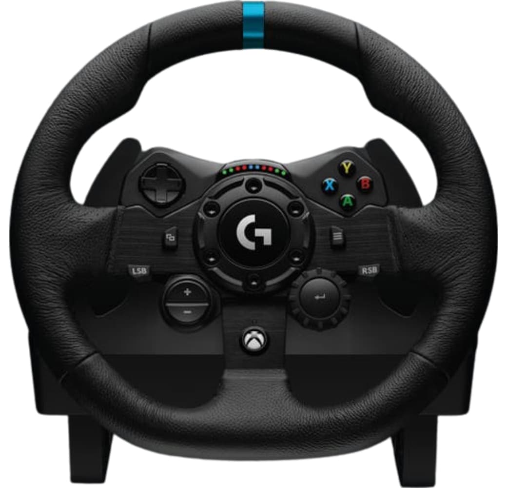Black Logitech G923 Gaming Wheel (Xbox + PC).2
