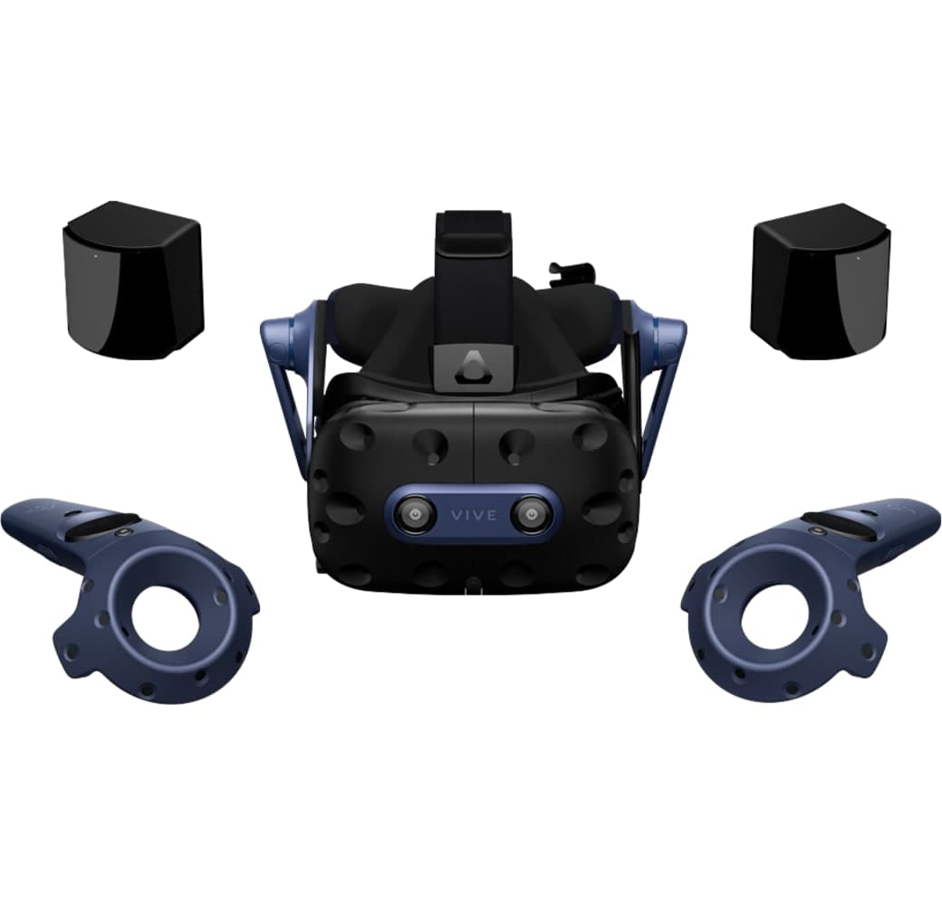 Black HTC Vive Pro 2 Full Kit VR Headset.1