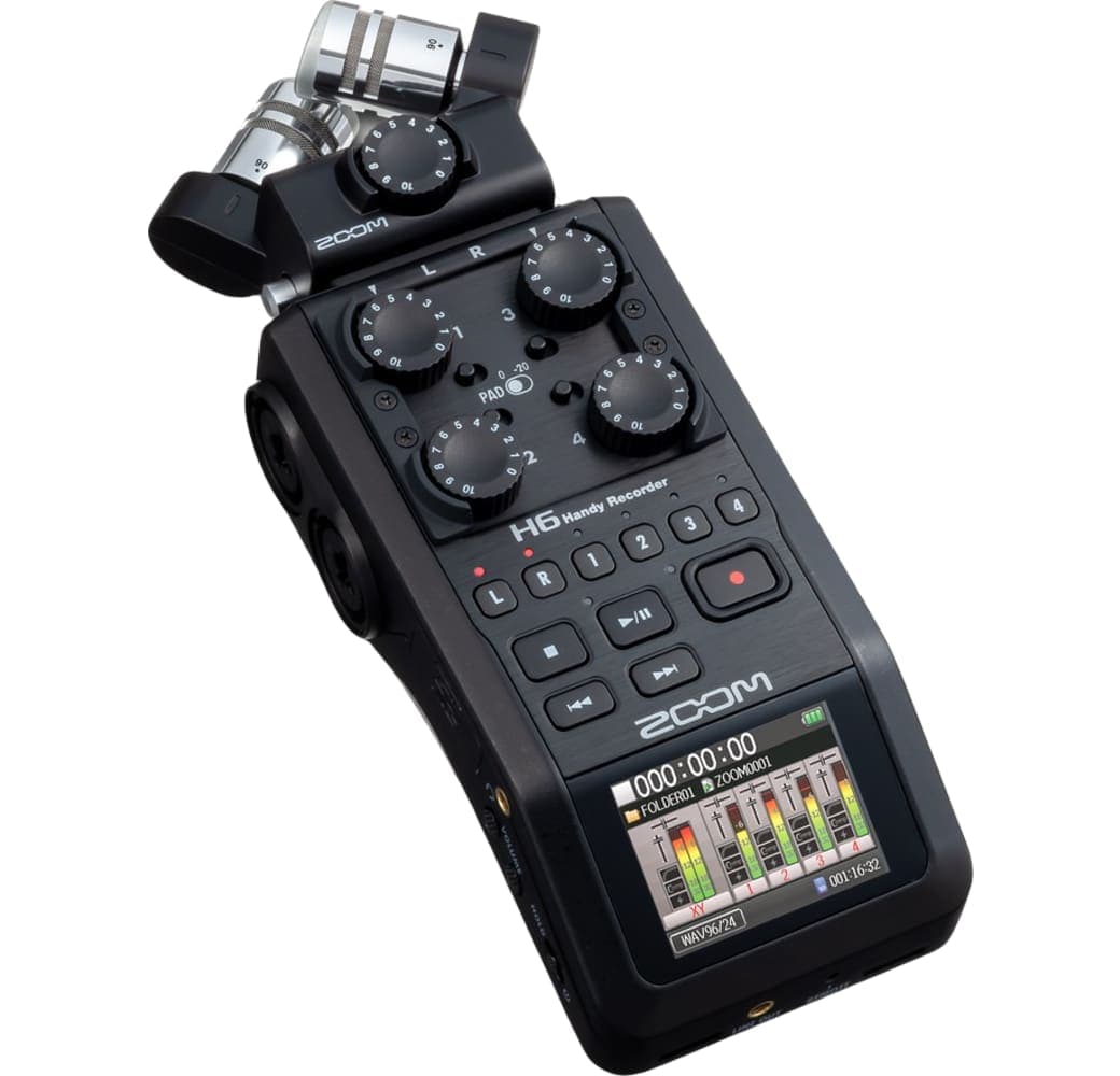 Black Zoom H6 Portable 6-Track Audio Recorder.2