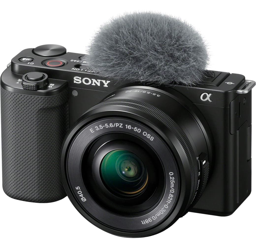 Black Sony ZV-E10 Camera Kit with E PZ 16-50 mm f/3.5-5.6 OSS Lens.1