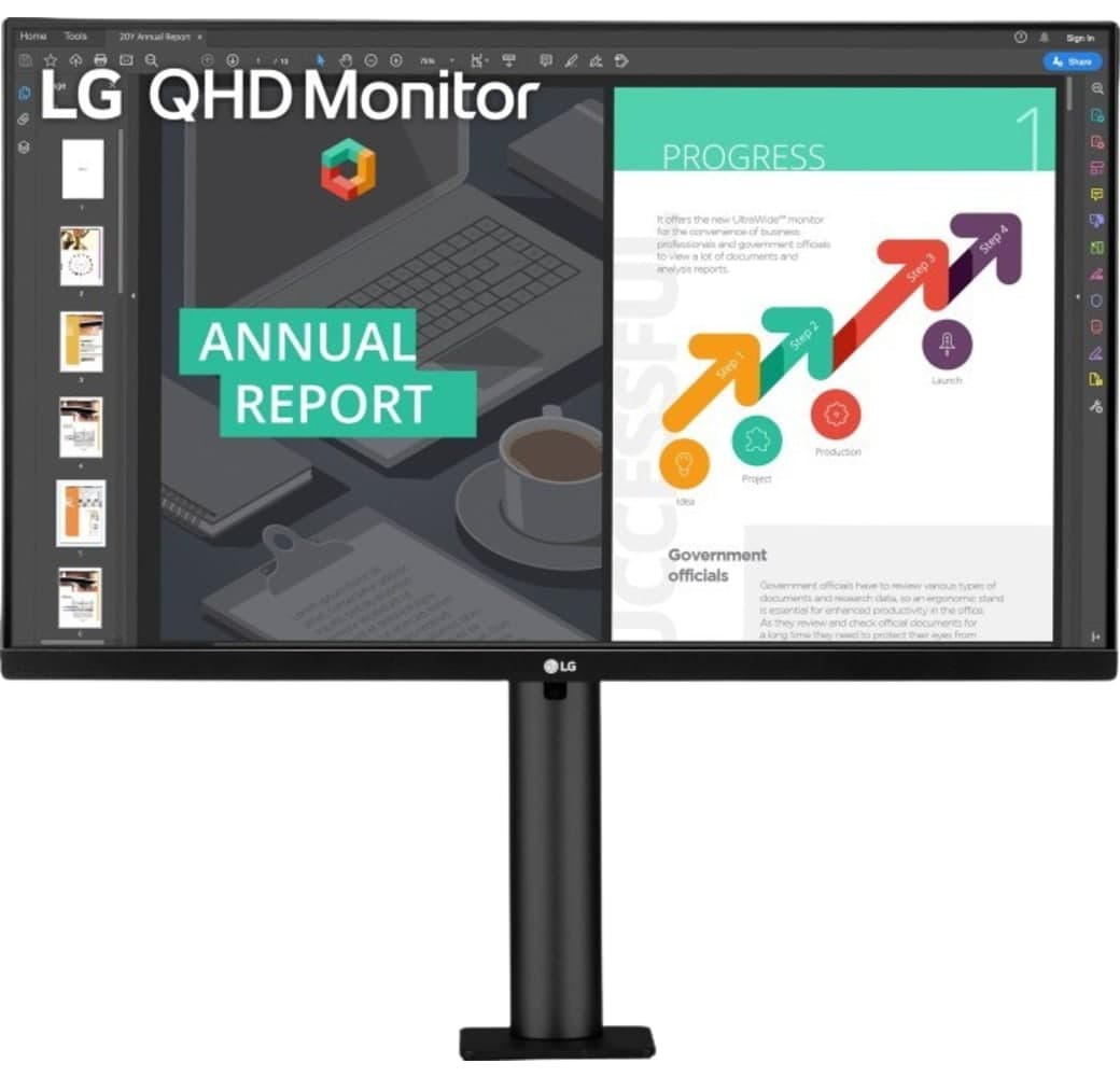 Schwarz LG - 27" 27QN880-B Ergo (SOLD) 27QN880-B.AEU.1
