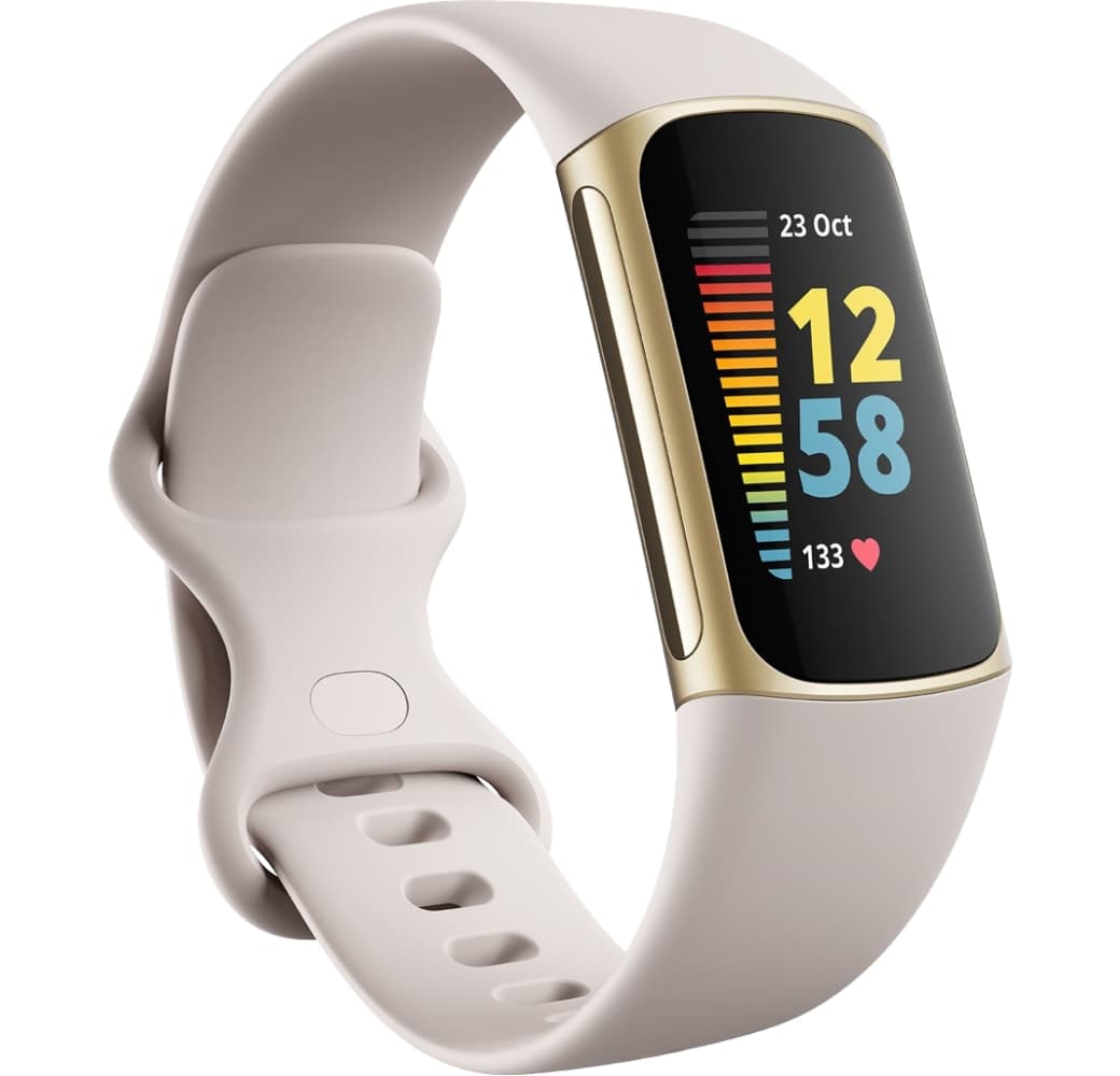 Weiß/Gold Fitbit Charge 5 , Stainless Steel, 36mm.1