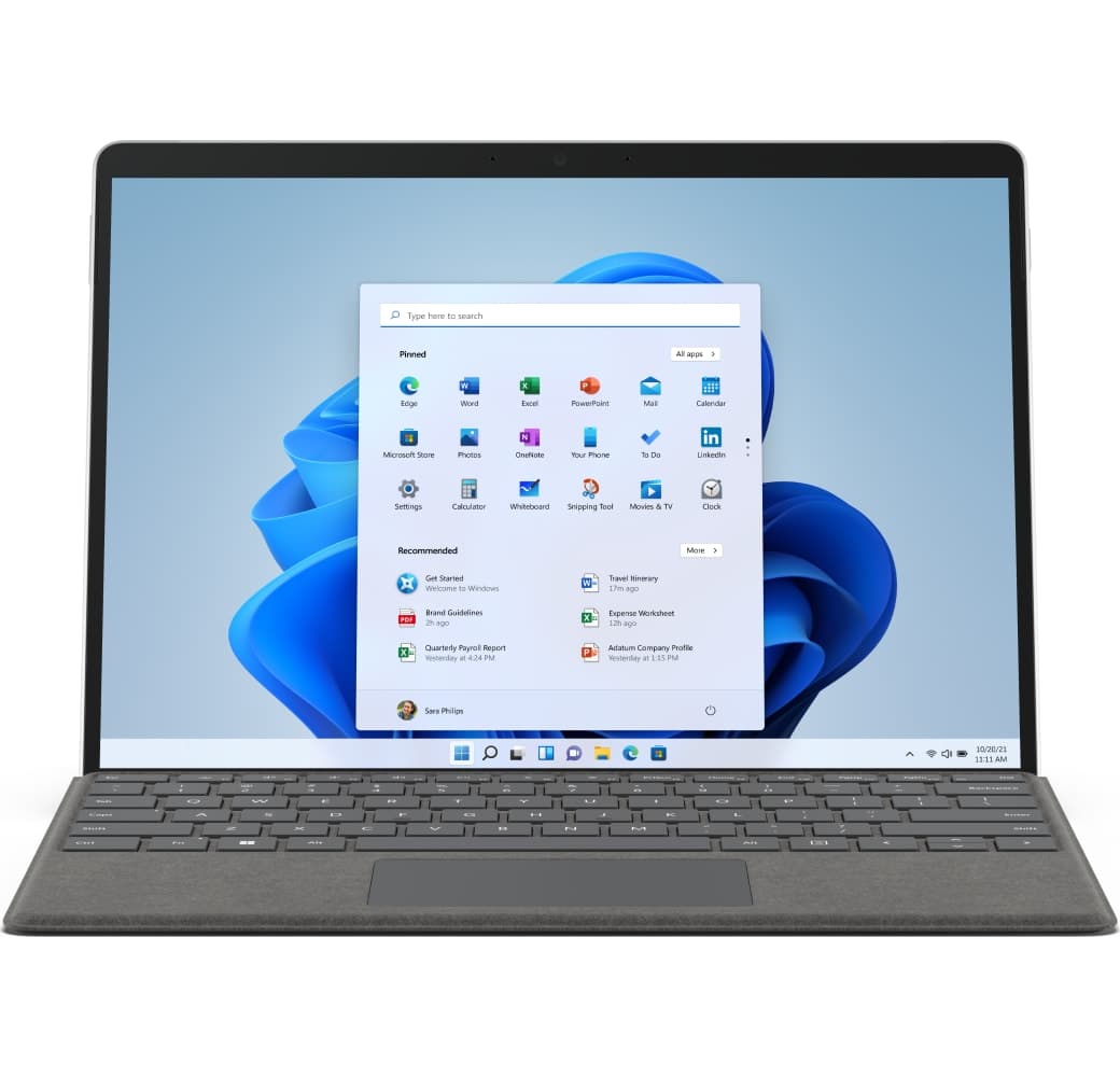 Platin Microsoft Surface Pro 8 - Intel® Core™ i5-1135G7 - 8GB 256GB SSD - Iris® Xe Graphics (nur Gerät).2