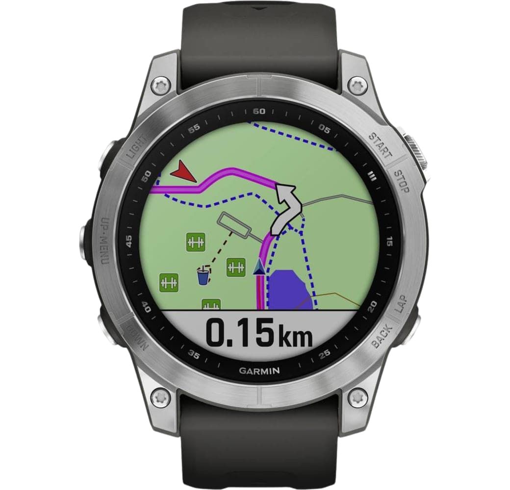 Graphit Garmin FENIX 7 Smartwatch, Stainless Steel Case, 47mm.3