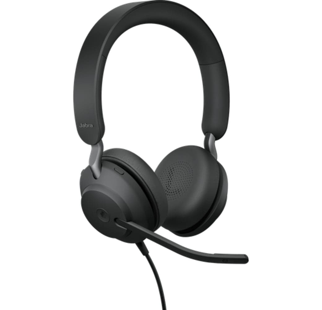 Black Jabra Evolve2 40 UC Stereo (USB-A) Office Headphones.4