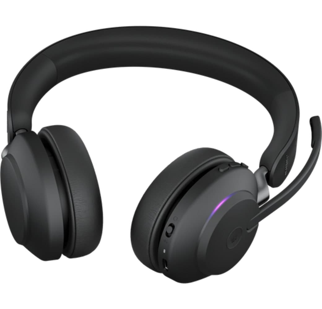 Black Jabra Evolve2 65 MS Stereo (USB-A) (Incl. Charging station) Wireless Office Headphones.5