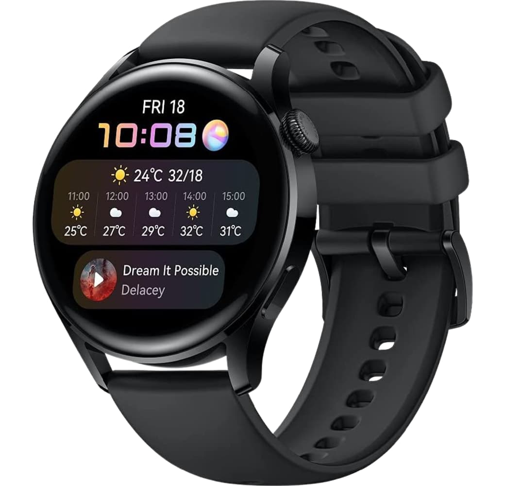 Schwarz Huawei Watch 3 Active GPS Smartwatch, Stainless Steel Case, 46mm.1