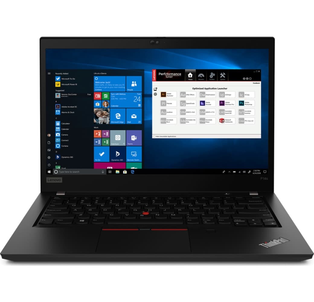 Black Lenovo ThinkPad P14s Gen 1 Laptop - AMD Ryzen™ 7 4750U - 16GB - 512GB SSD - AMD Radeon™ Graphics.2
