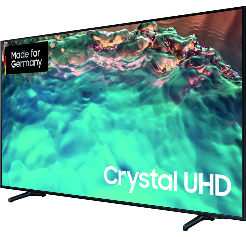Black Samsung TV 43" GU43BU8079UXZG Crystal UHD 4K.2