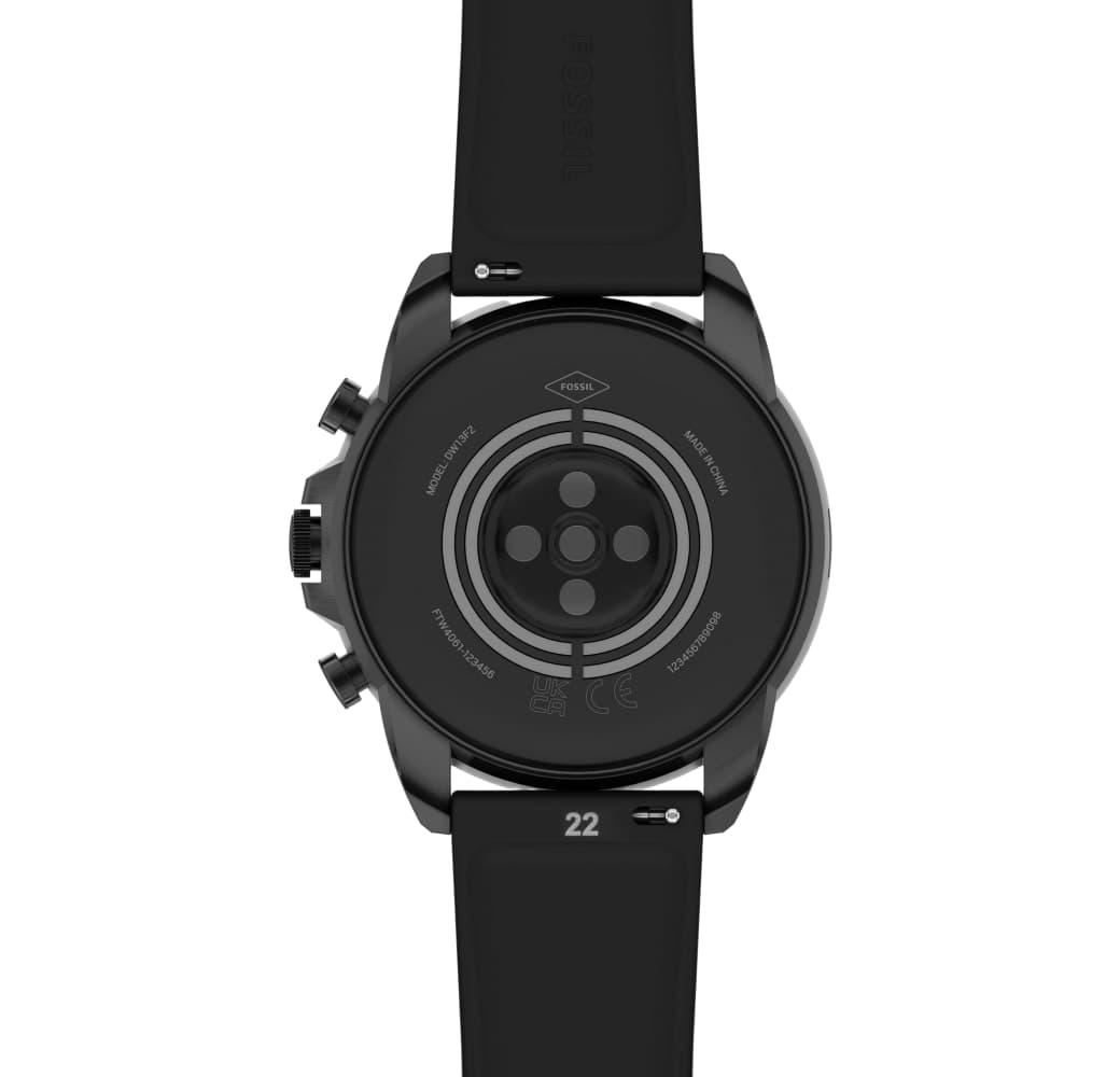 Schwarz Fossil Gen 6 Smartwatch, Edelstahlgehäuse, 44 mm.3