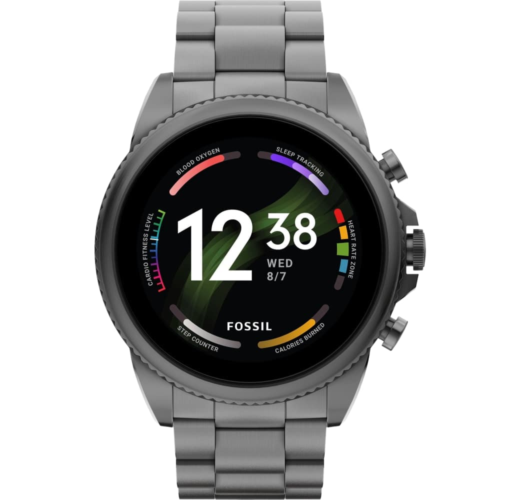 Smoke Fossil Gen 6 Smartwatch, Edelstahlgehäuse, 44 mm.1